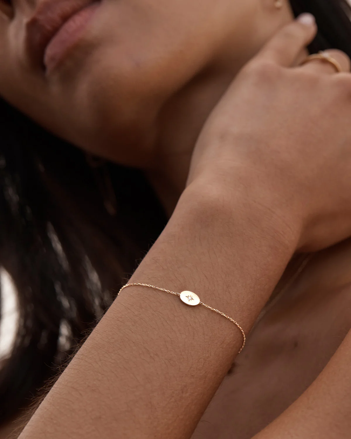 14k Solid Gold Shine Your Light Lab-Grown Diamond Bracelet - Image 2