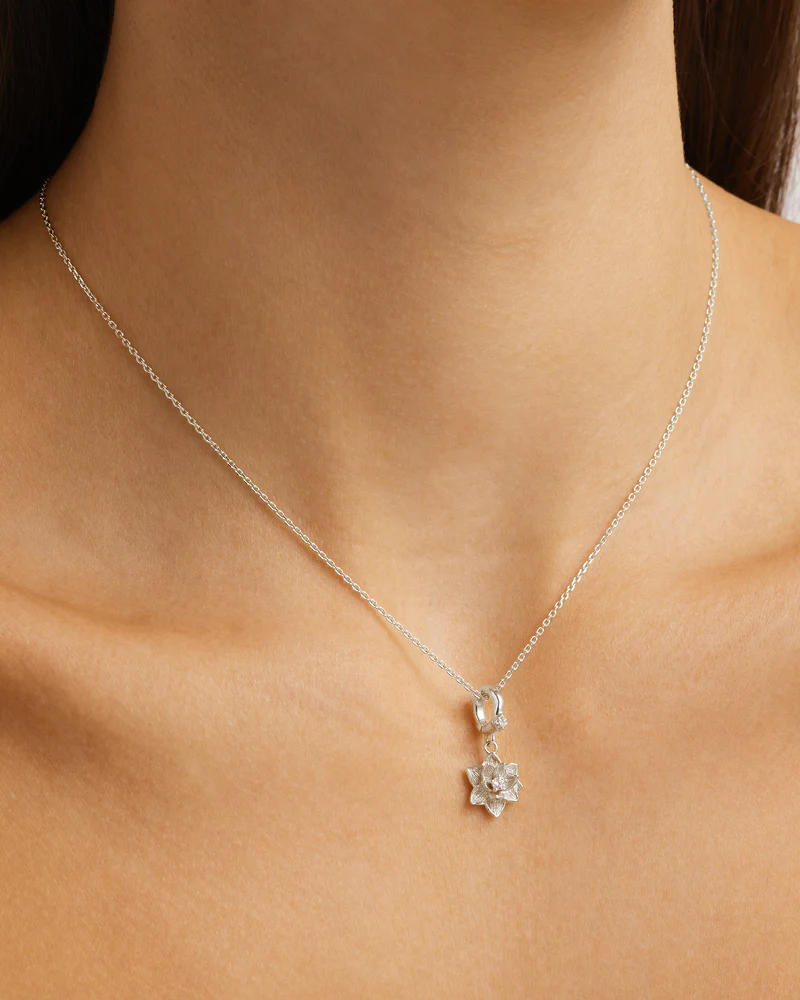 Sterling Silver Bloom Within Lotus Pendant - Image 2