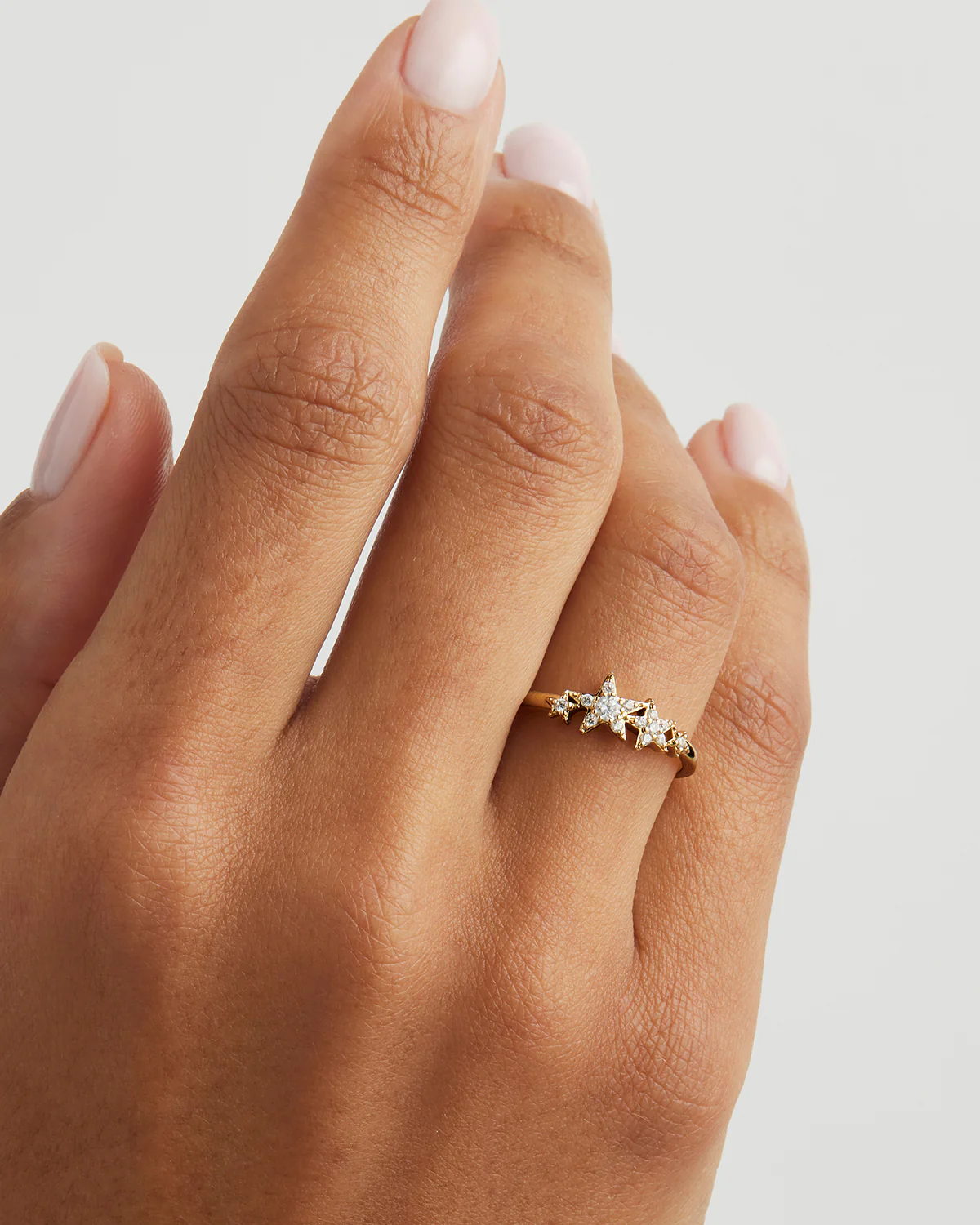 14k Solid Gold Stardust Lab-Grown Diamond Ring - Image 2