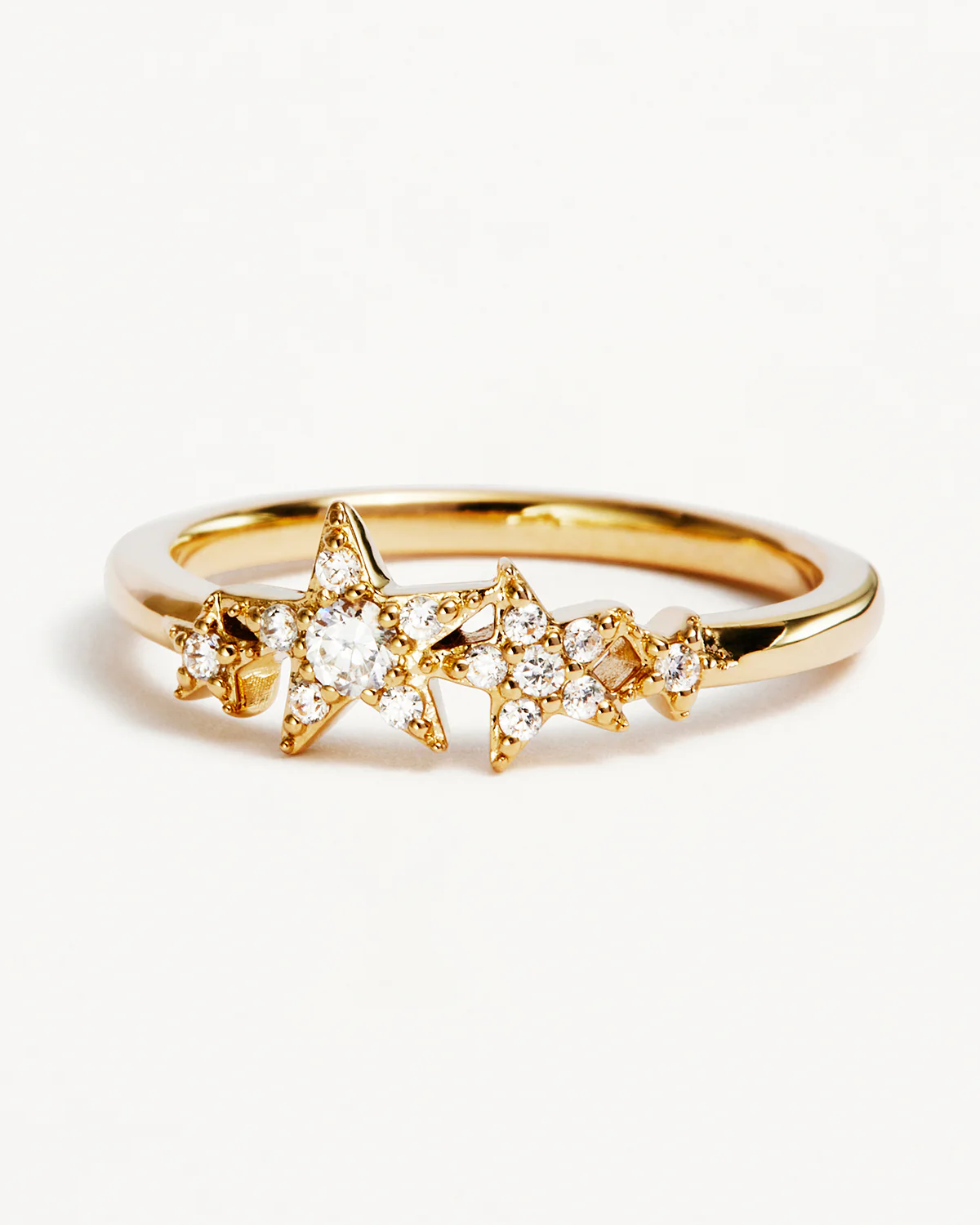 14k Solid Gold Stardust Lab-Grown Diamond Ring - Image 3