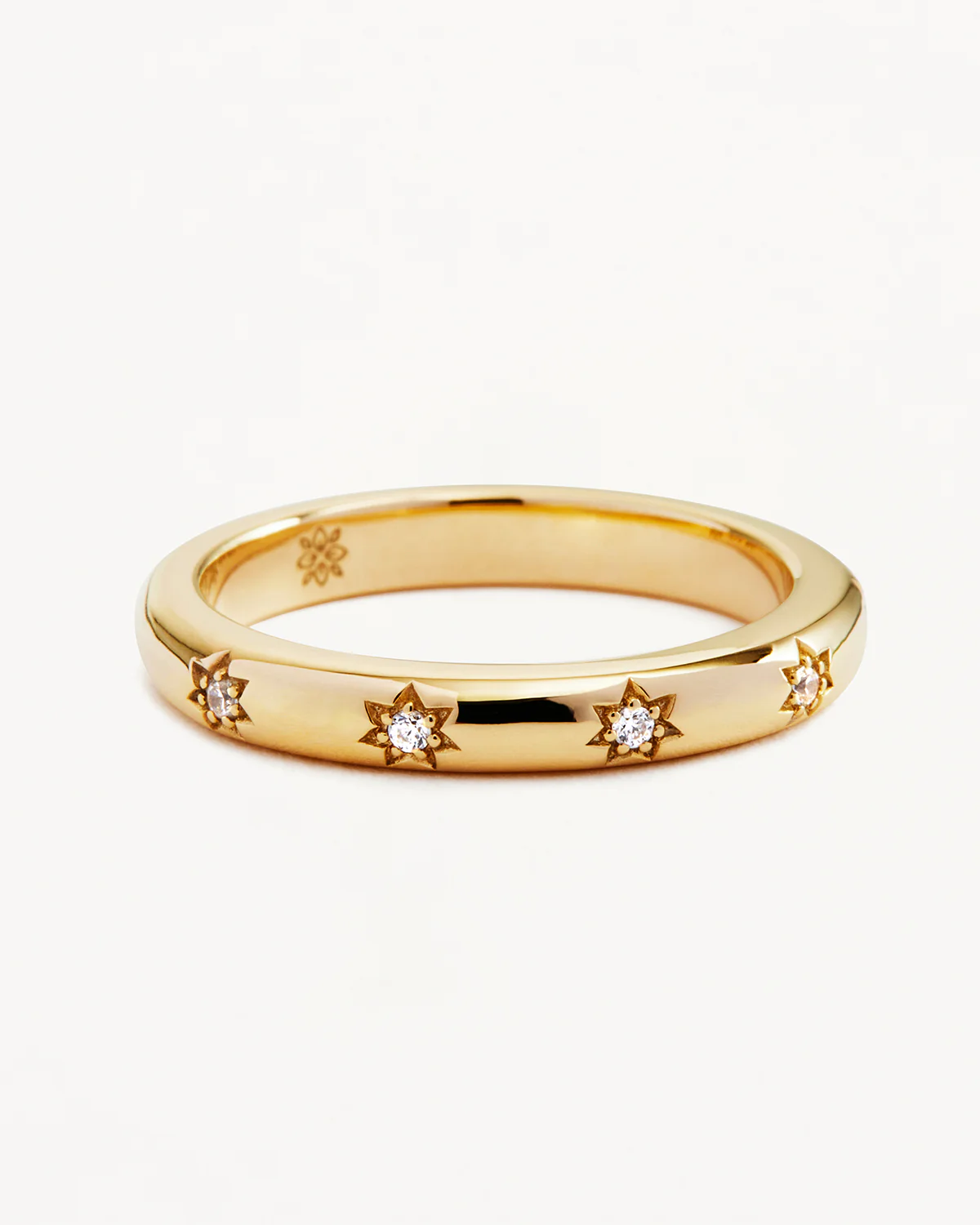 9k Solid Gold Stargazer Lab-Grown Diamond Ring - Image 3