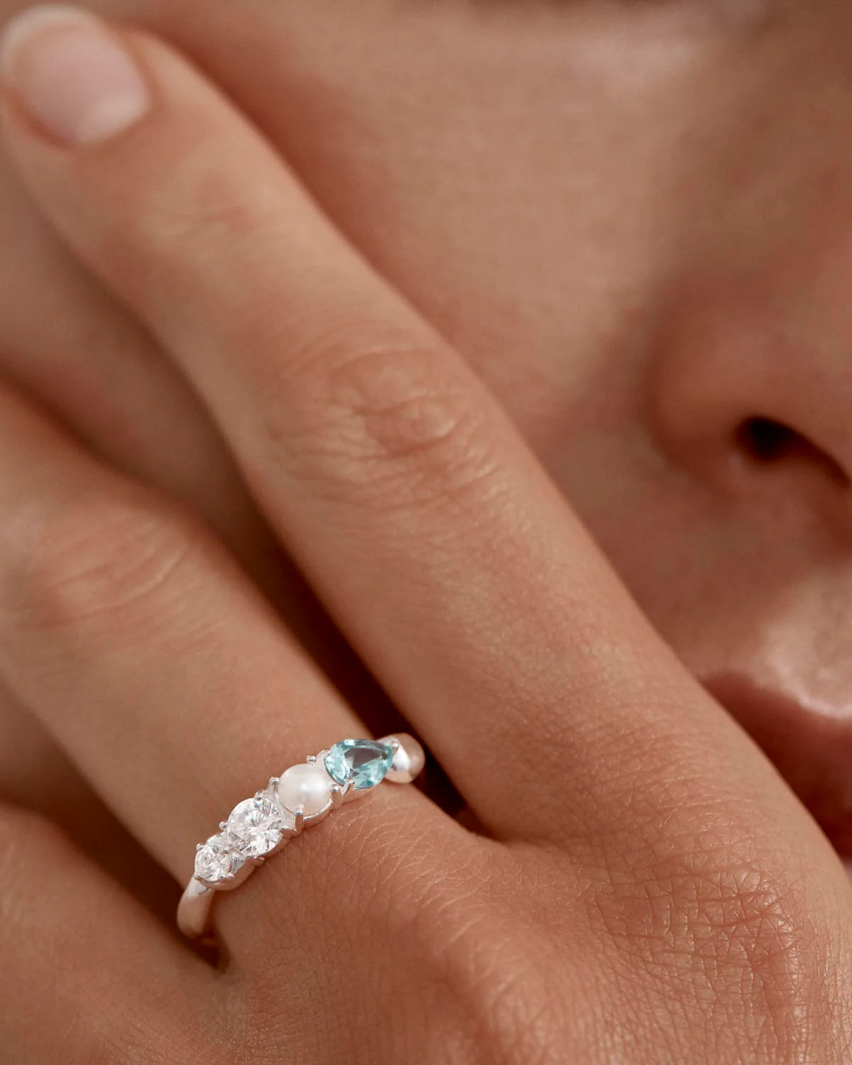 Sterling Silver Breathe in Stillness Ring - Image 2