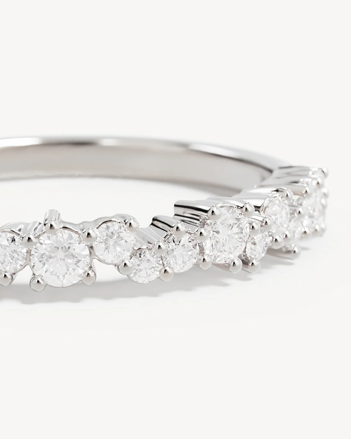 Sterling Silver Crystal Dust Fine Ring