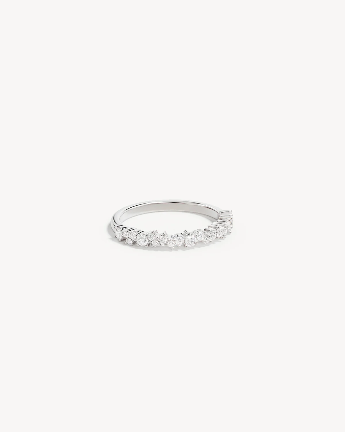 Sterling Silver Crystal Dust Fine Ring - Image 3