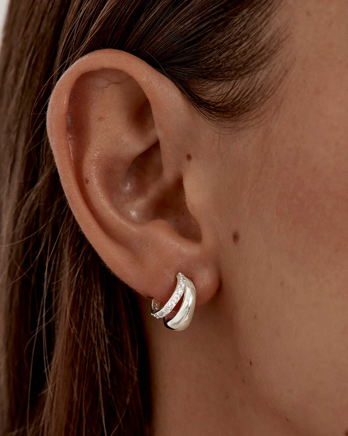 Sterling Silver Eternally Yours Hoops - Image 2