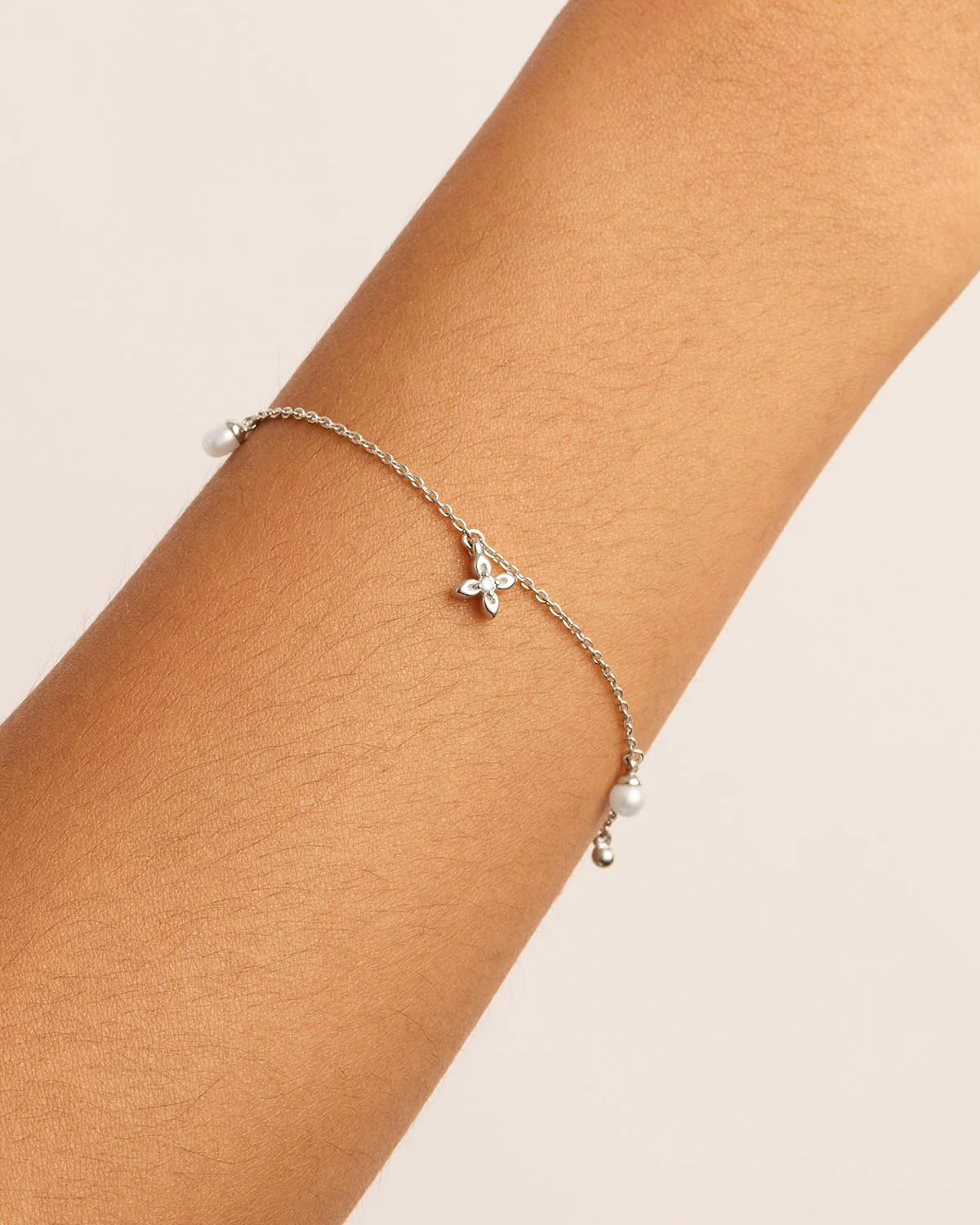 Sterling Silver Live in Peace Bracelet - Image 2