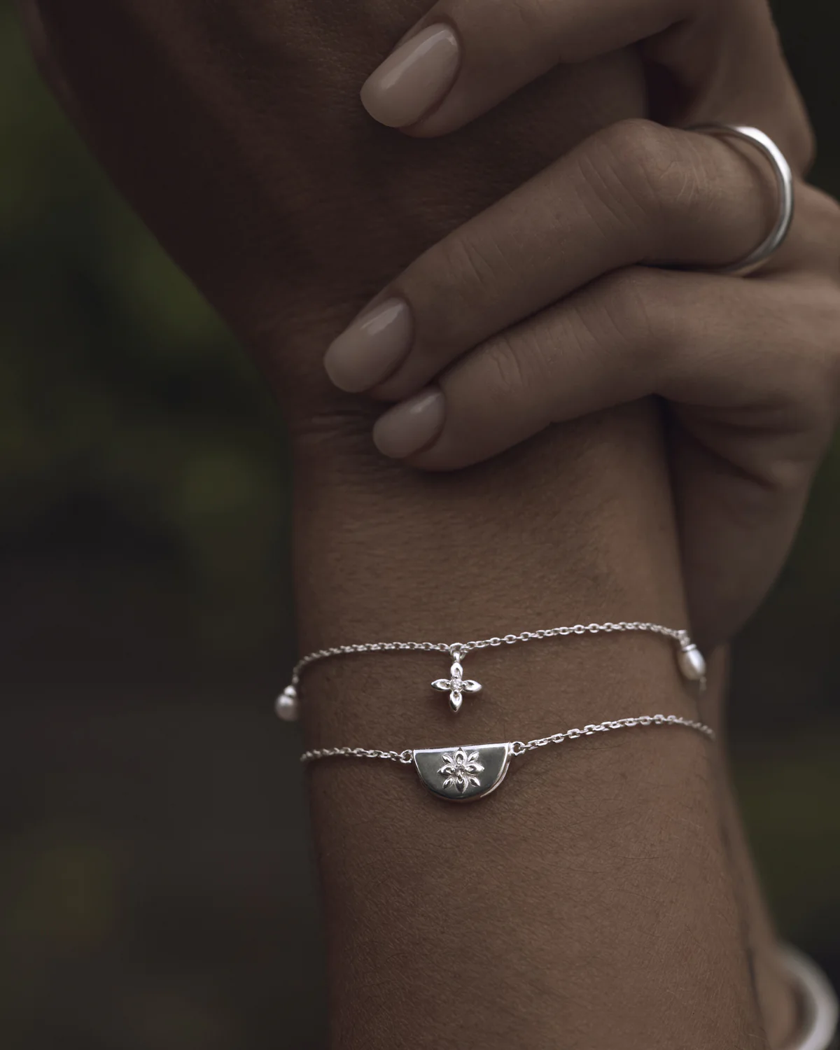 Sterling Silver Live in Peace Bracelet - Image 5