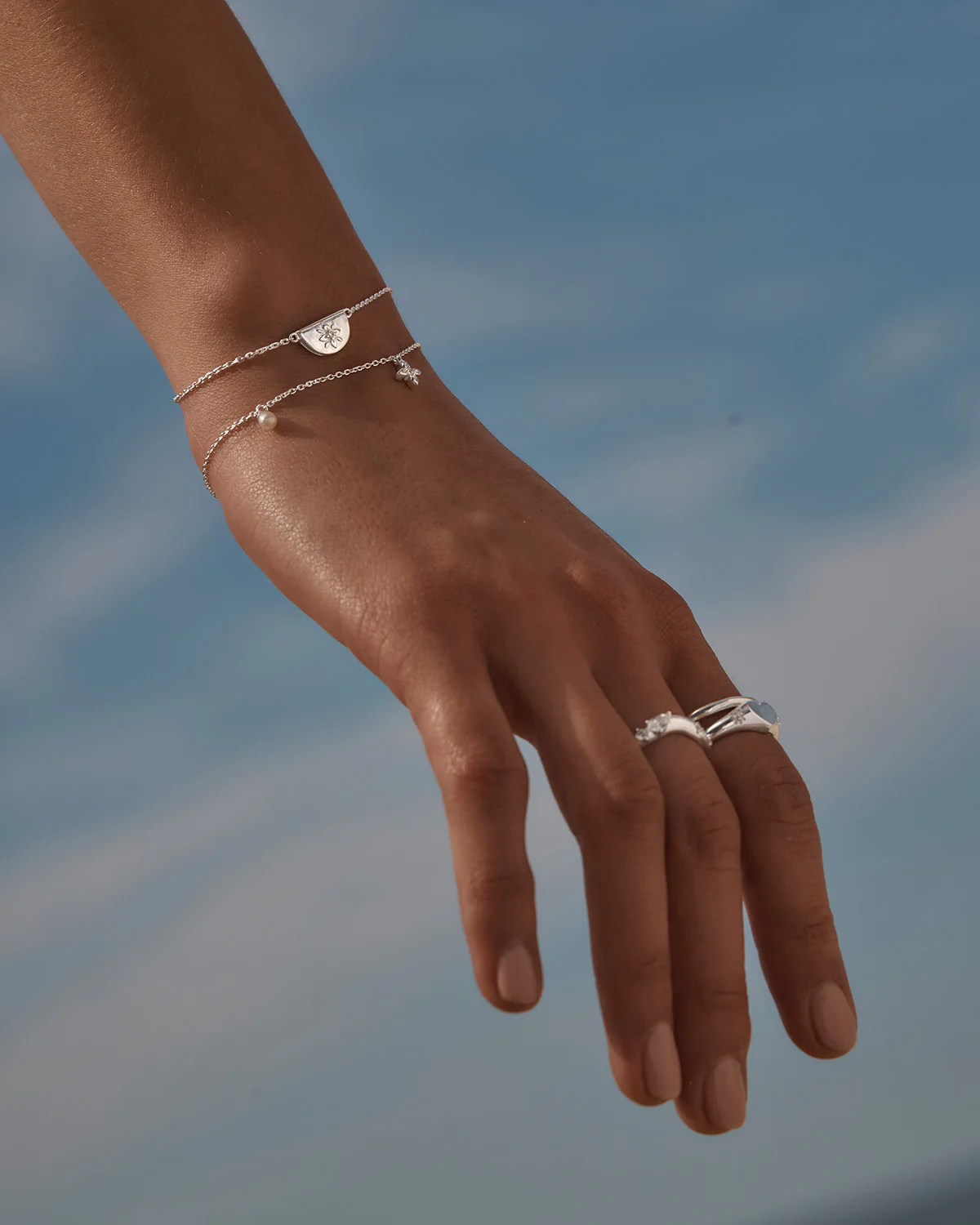 Sterling Silver Lotus Bracelet - Image 2