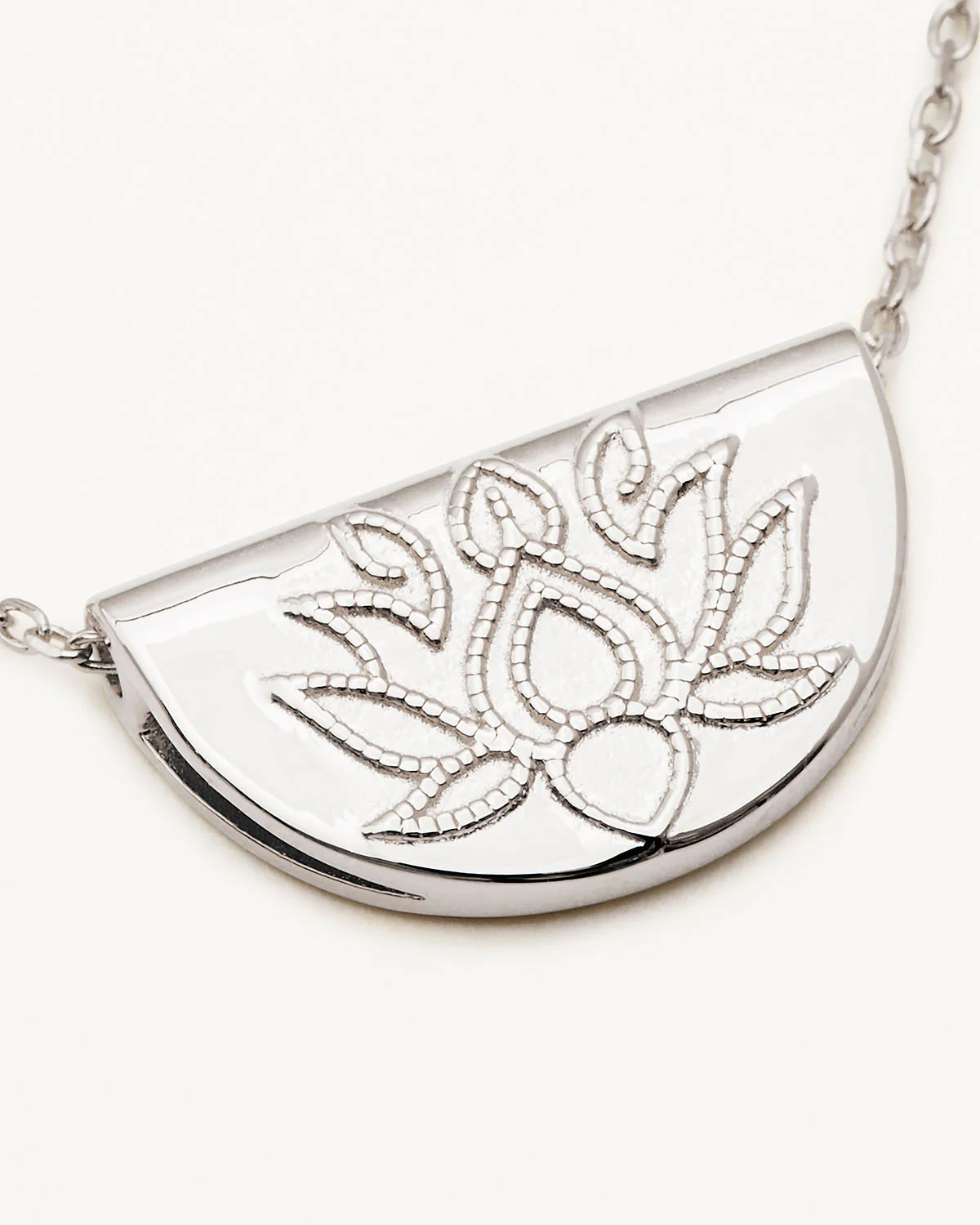 Sterling Silver Lotus Necklace - Image 3